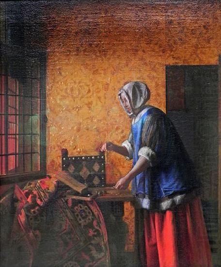 Pieter de Hooch Die Goldwagerin china oil painting image